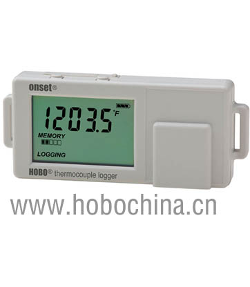 HOBO可外接J/K/T/E/R/S/B/N型熱電偶記錄儀UX100-014M